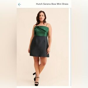 Anthropologie Hutch Serena Bow Mini Dress